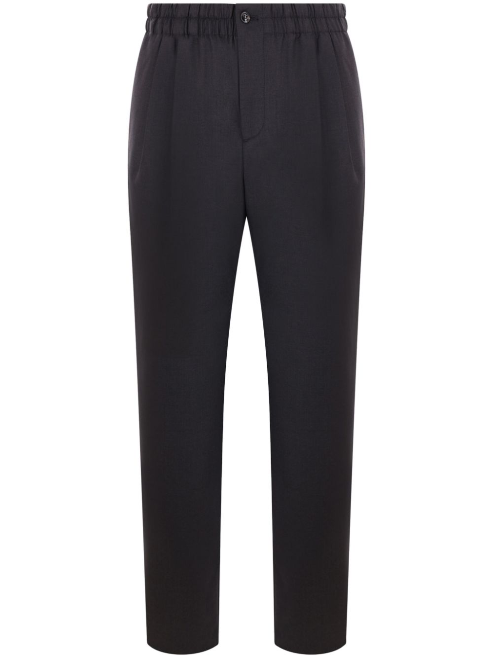 Giorgio Armani elasticated-waistband trousers - Grey von Giorgio Armani