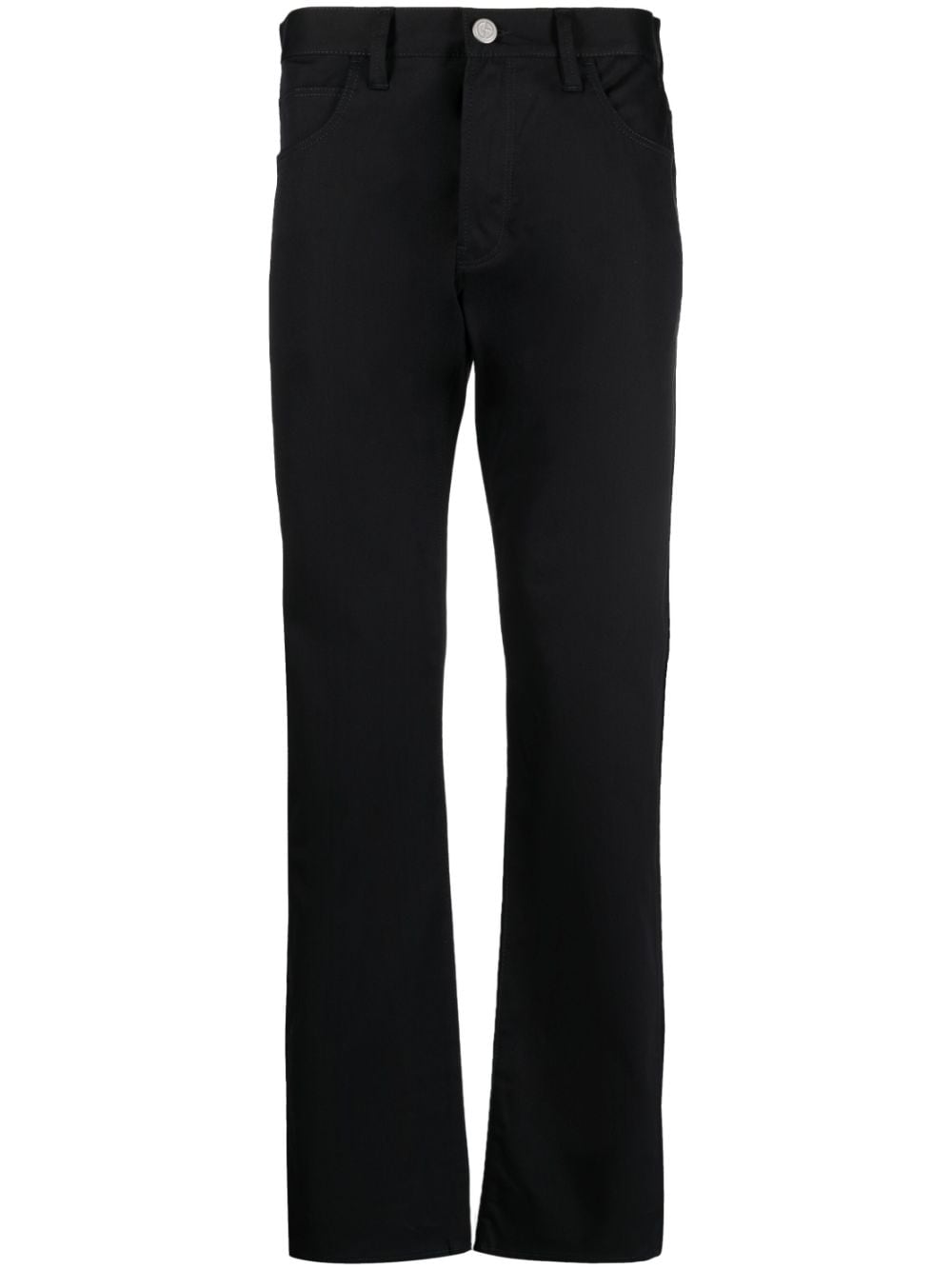 Giorgio Armani fiver-pocket straight-leg trousers - Blue von Giorgio Armani