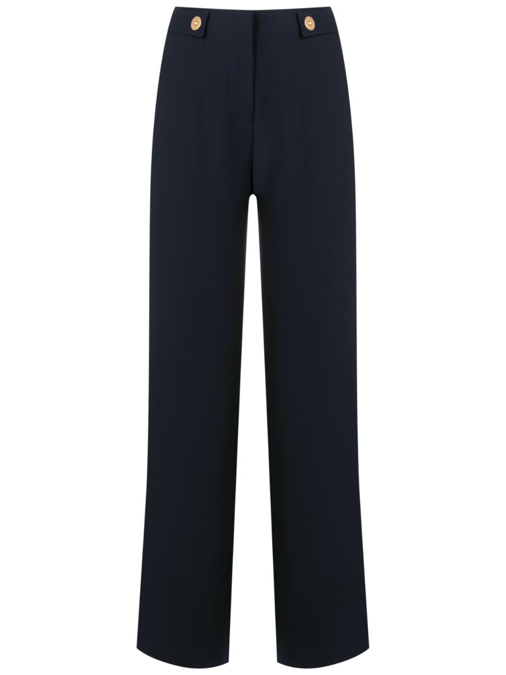 Giorgio Armani high-rise straight-leg trousers - Blue von Giorgio Armani