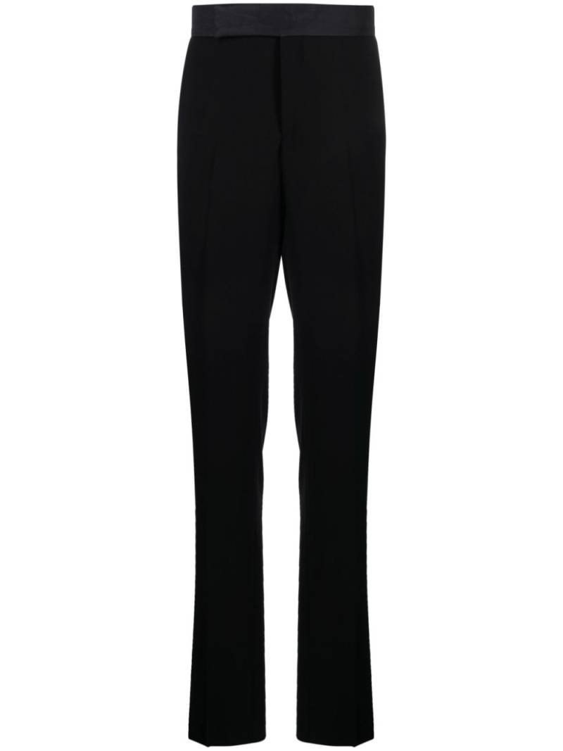 Giorgio Armani high-waisted straight-leg trousers - Blue von Giorgio Armani