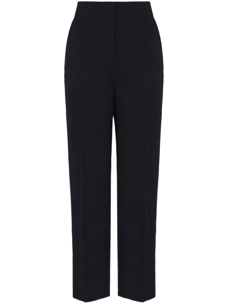 Giorgio Armani high-waisted wool trousers - Black von Giorgio Armani