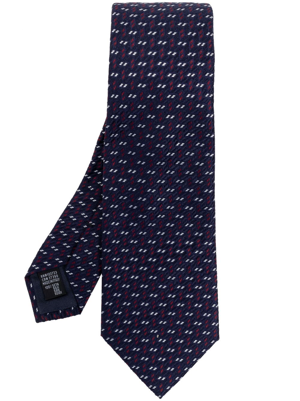 Giorgio Armani jacquard-pattern silk tie - Blue von Giorgio Armani
