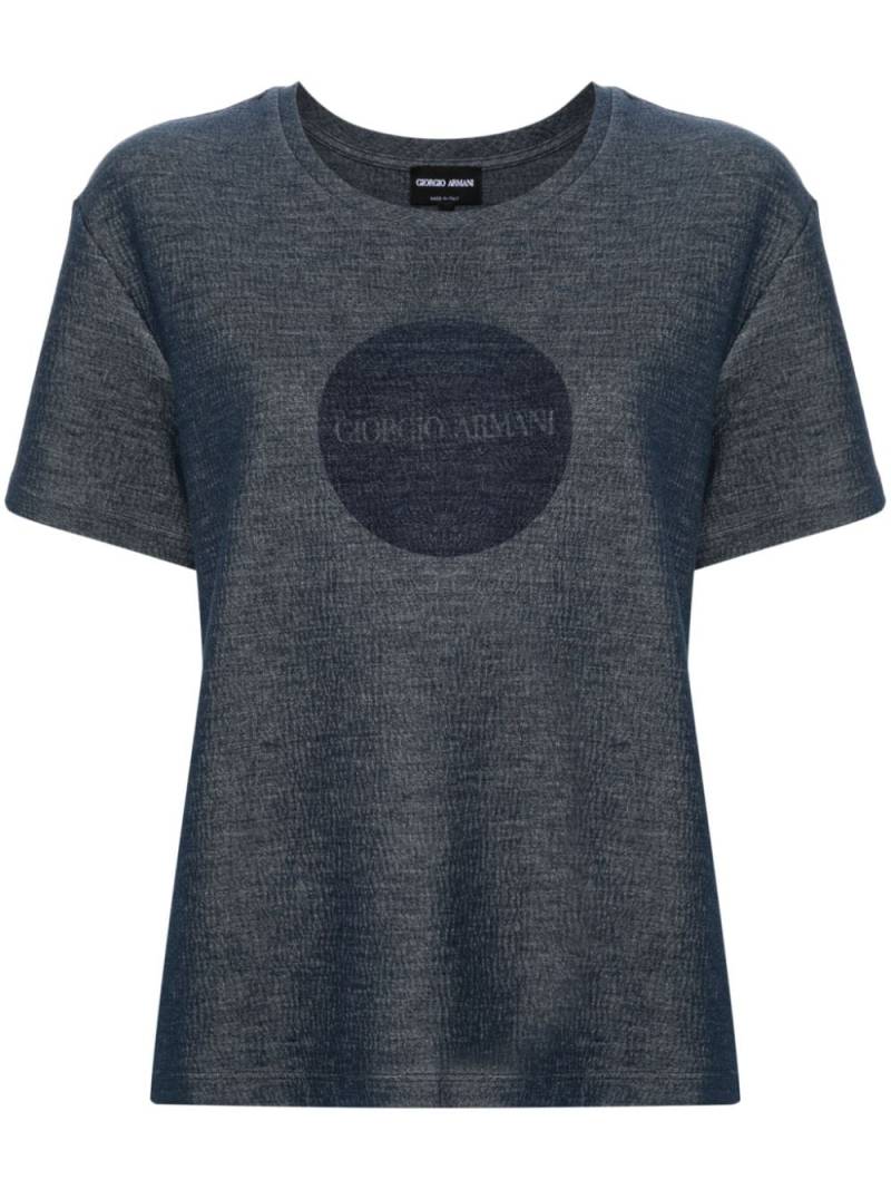 Giorgio Armani jersey T-shirt - Blue von Giorgio Armani