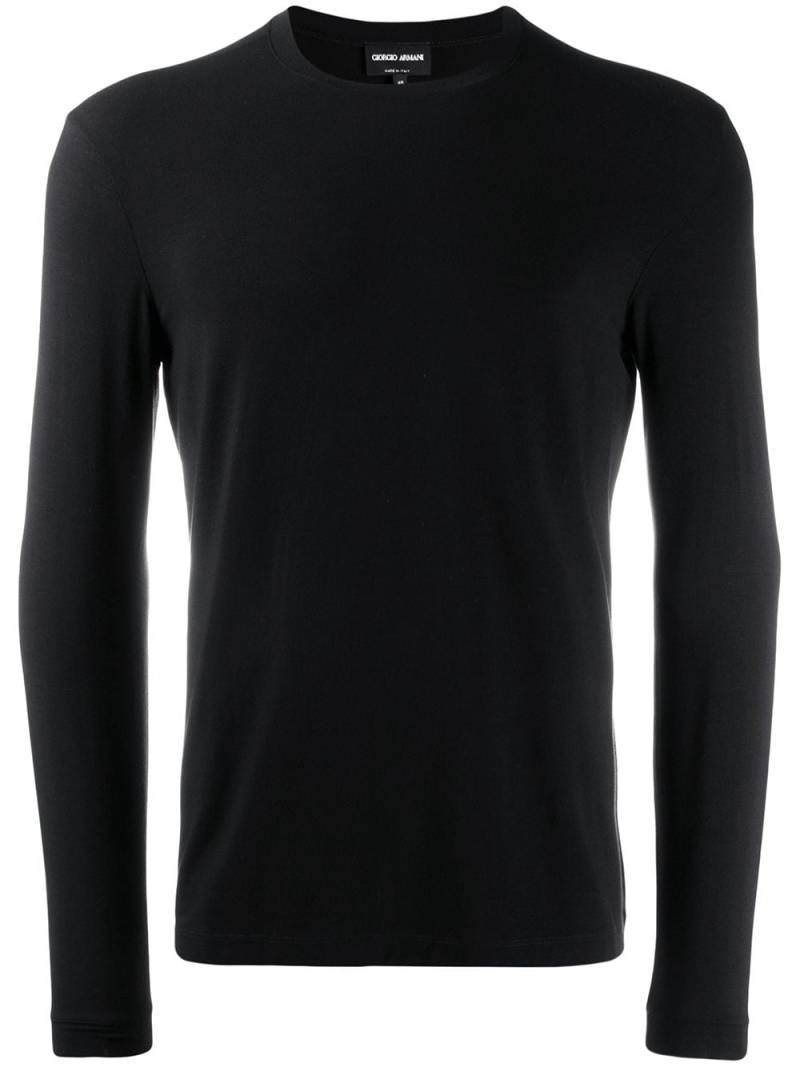 Giorgio Armani jersey sweatshirt - Black von Giorgio Armani