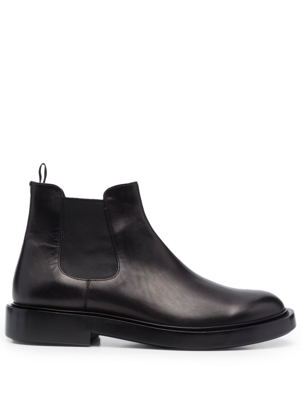 Giorgio Armani leather Chelsea boots - Black von Giorgio Armani