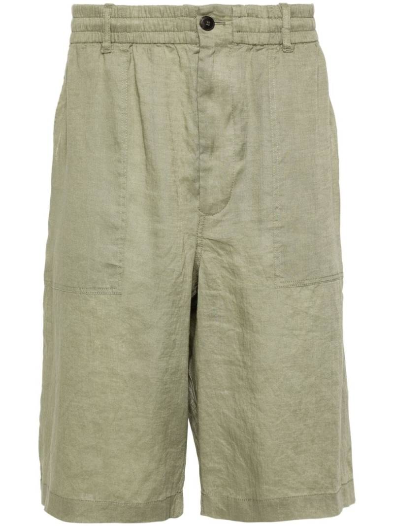 Giorgio Armani linen deck shorts - Green von Giorgio Armani