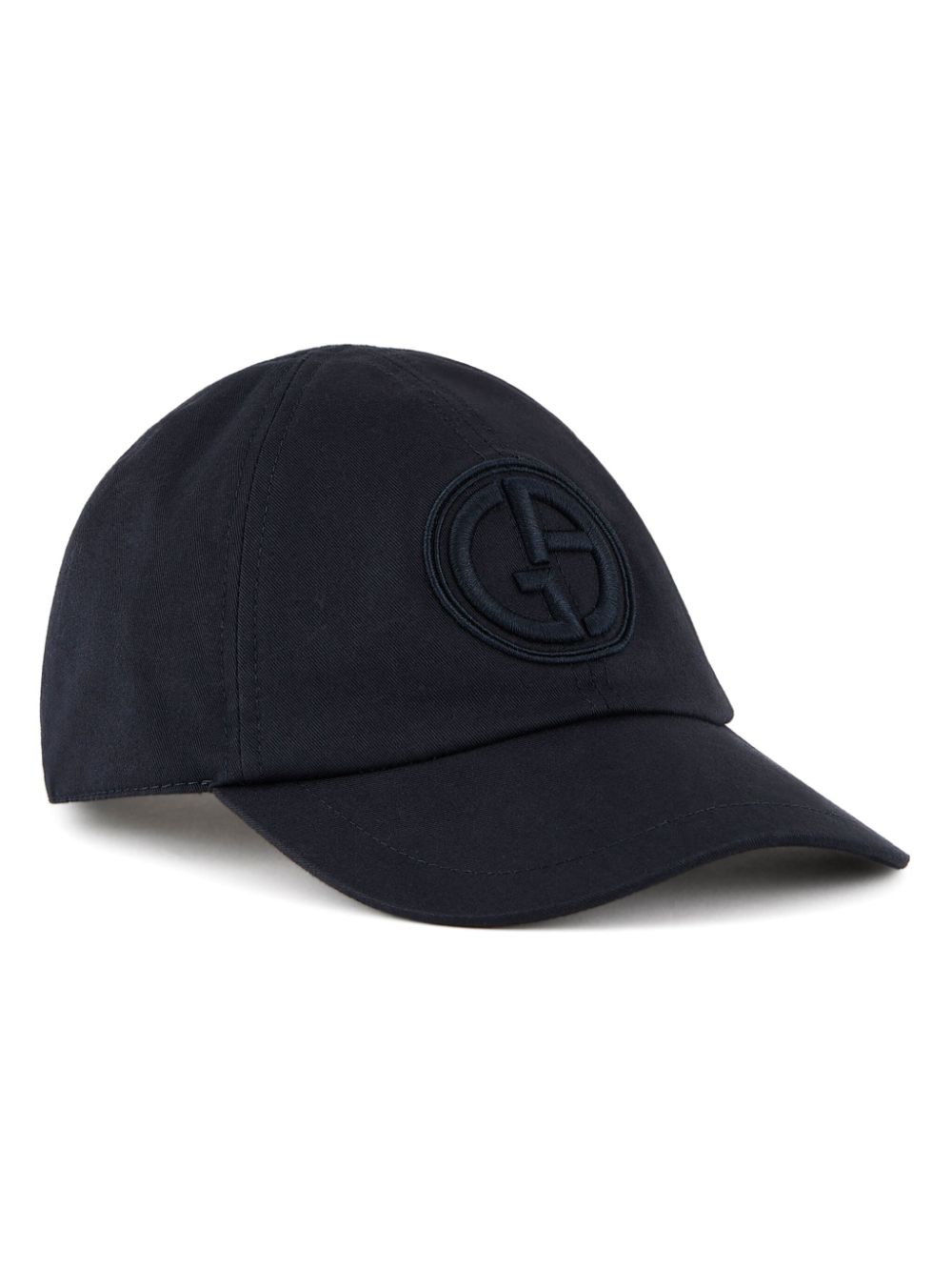 Giorgio Armani logo-embroidered tonal-design cap - Blue von Giorgio Armani