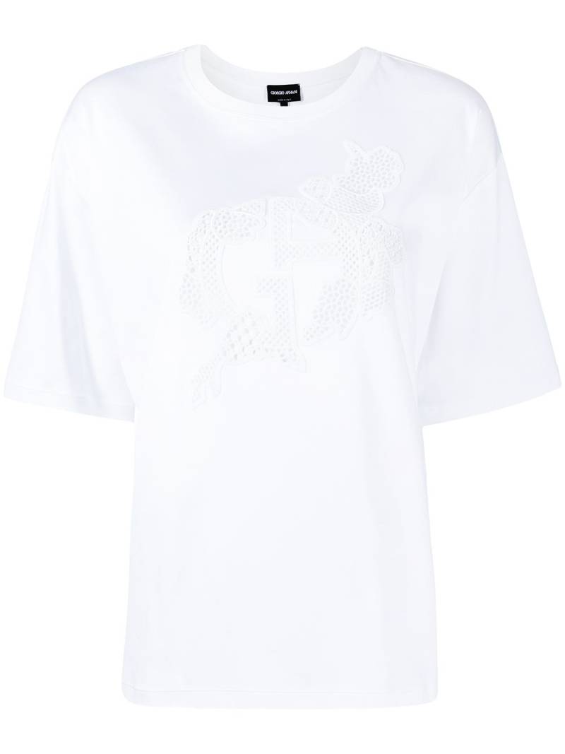 Giorgio Armani logo-print T-shirt - White von Giorgio Armani