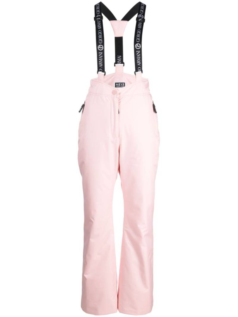 Giorgio Armani logo-strap tapered ski trousers - Pink von Giorgio Armani