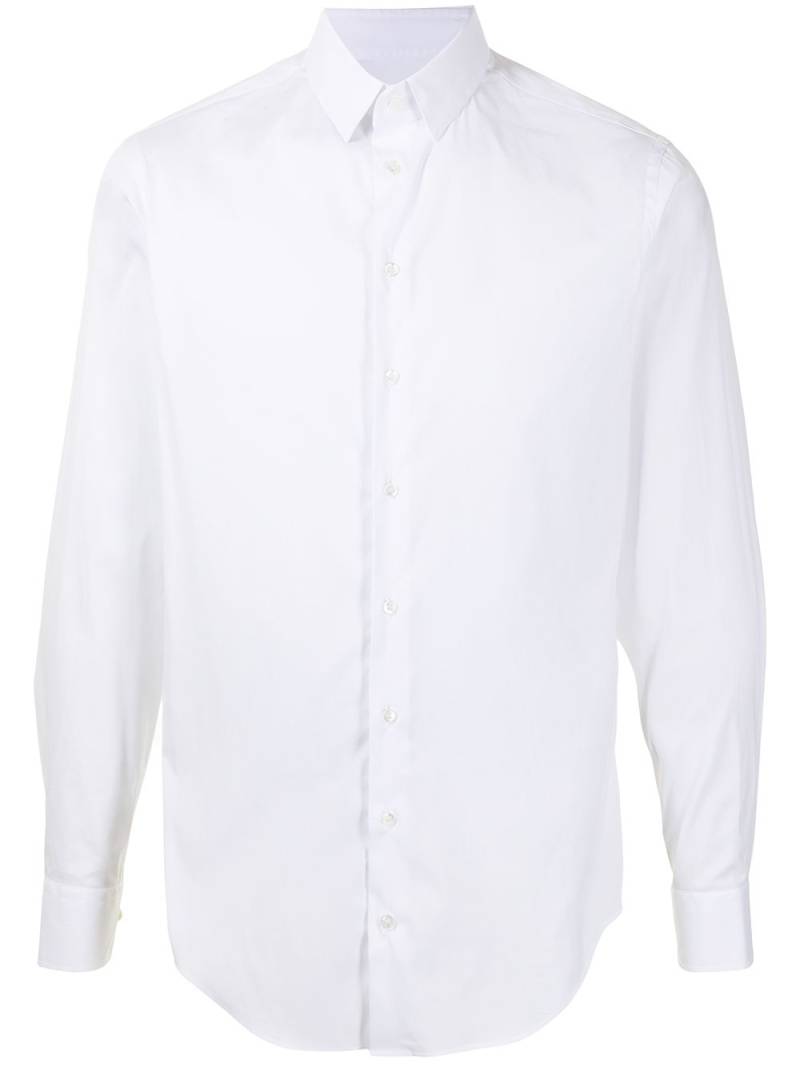 Giorgio Armani long-sleeved button-up shirt - White von Giorgio Armani