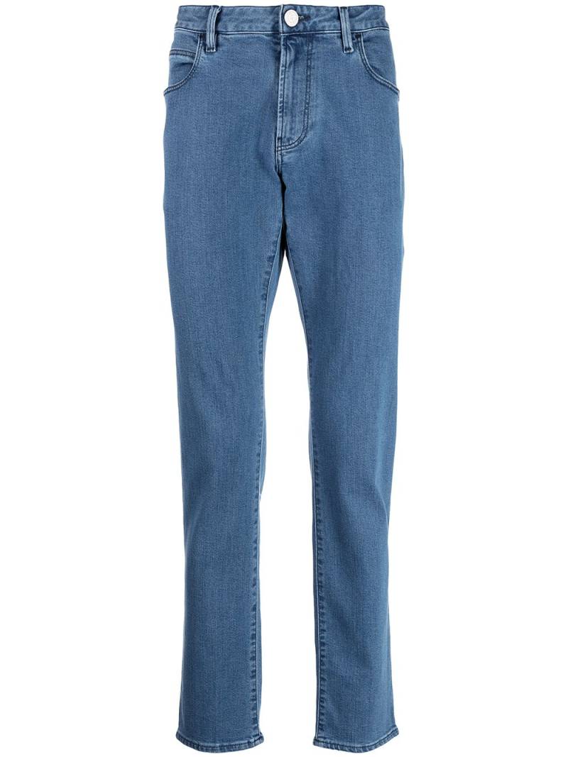 Giorgio Armani low-rise straight-leg jeans - Blue von Giorgio Armani