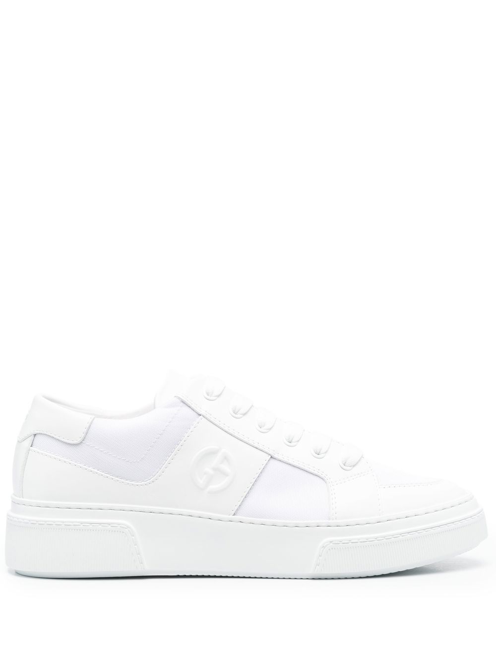 Giorgio Armani low-top lace-up sneakers - White von Giorgio Armani