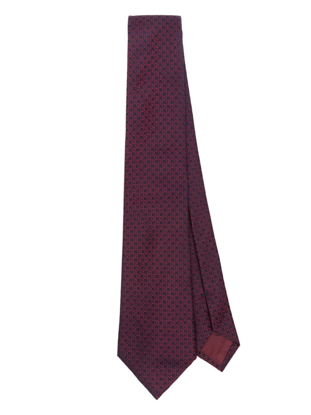 Giorgio Armani monogram-jacquard tie - Blue von Giorgio Armani