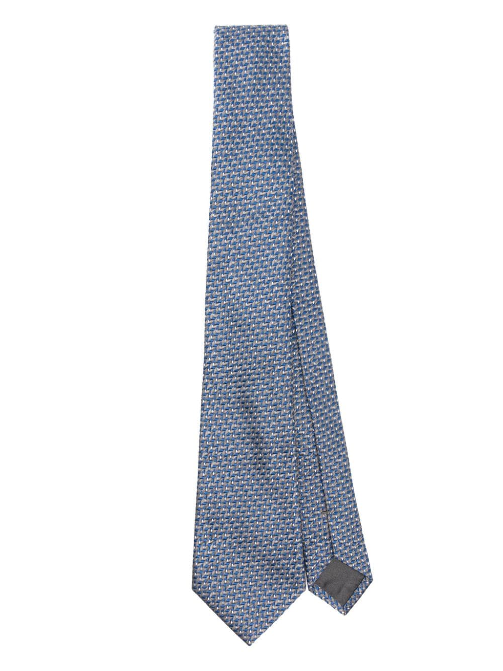 Giorgio Armani patterned-jacquard tie - Grey von Giorgio Armani
