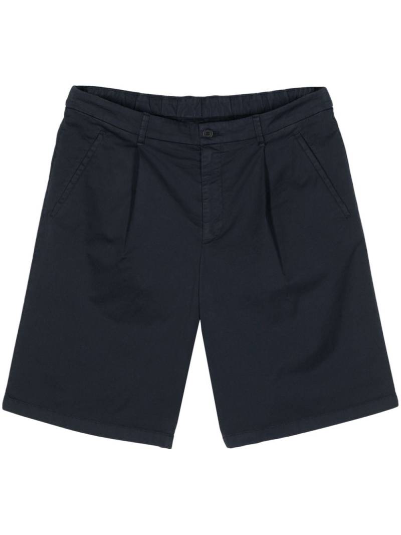 Giorgio Armani pleat-detail chino shorts - Blue von Giorgio Armani