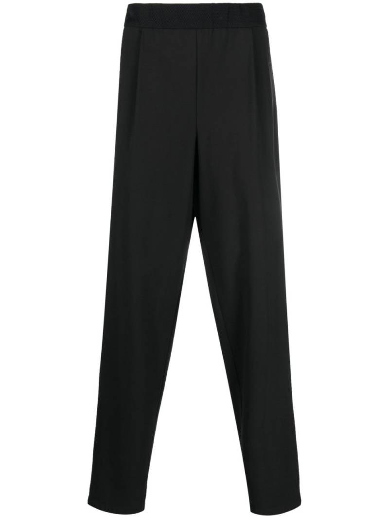 Giorgio Armani pleat-detail tapered trousers - Black von Giorgio Armani