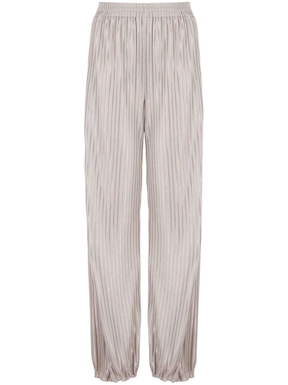 Giorgio Armani pleated high-waisted trousers - Neutrals von Giorgio Armani