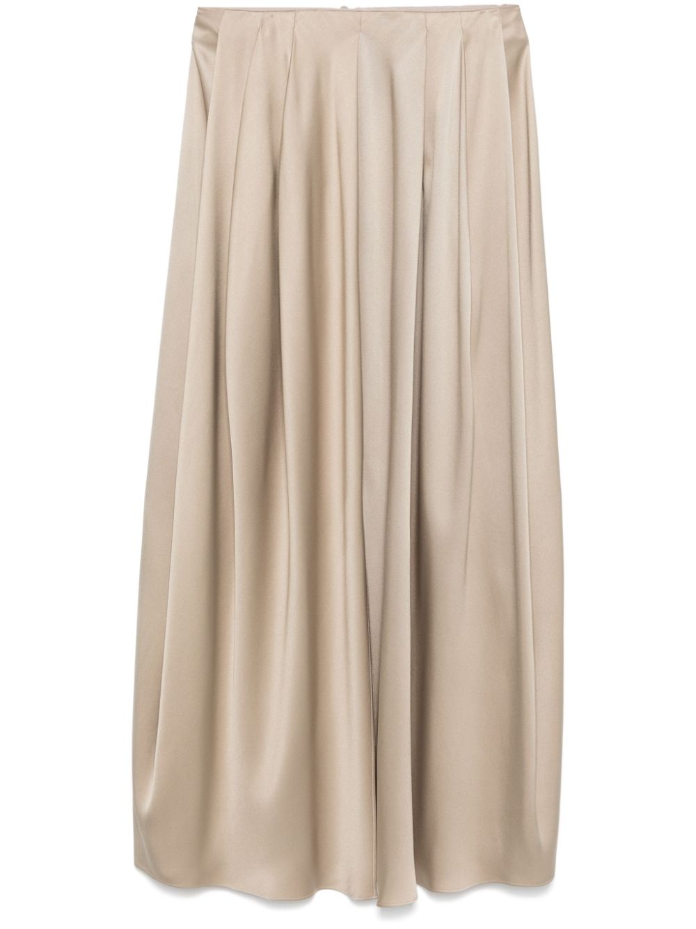 Giorgio Armani pleated maxi skirt - Neutrals von Giorgio Armani