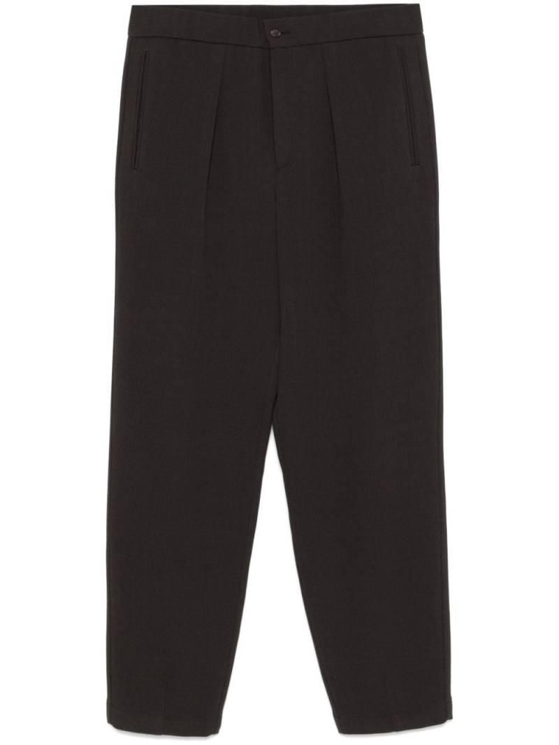 Giorgio Armani ribbed trousers - Brown von Giorgio Armani