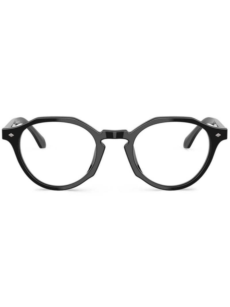 Giorgio Armani round-frame glasses - Black von Giorgio Armani