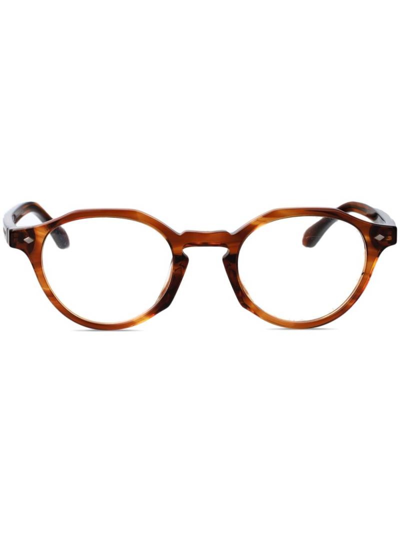 Giorgio Armani round-frame glasses - Brown von Giorgio Armani