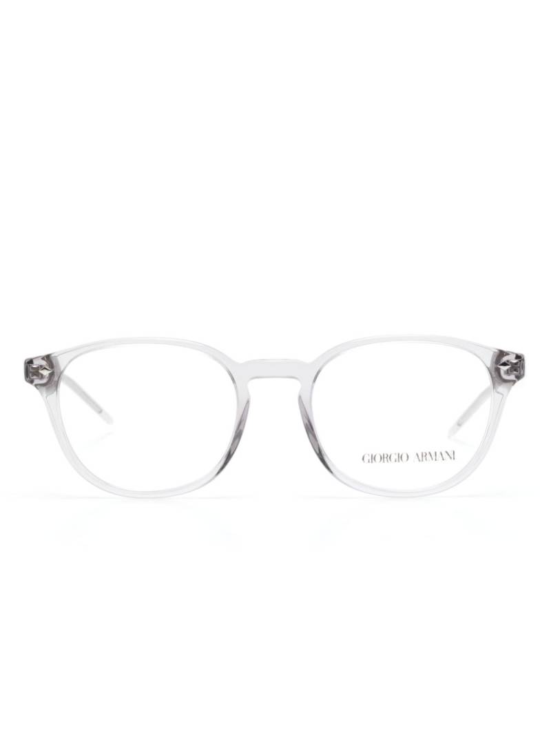 Giorgio Armani round-frame glasses - Grey von Giorgio Armani