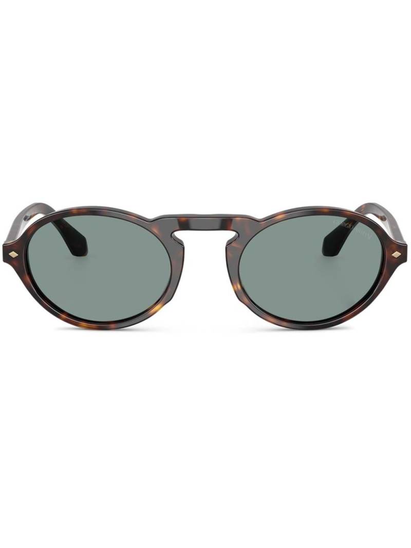 Giorgio Armani round-frame sunglasses - Brown von Giorgio Armani