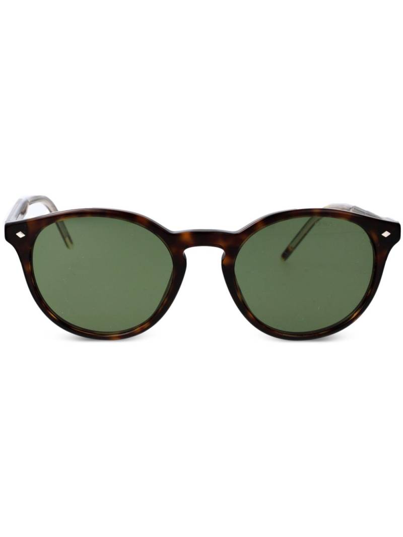 Giorgio Armani round-frame sunglasses - Brown von Giorgio Armani