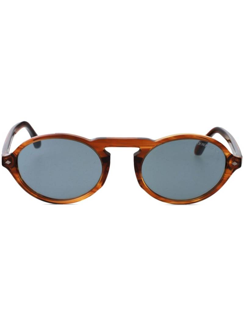 Giorgio Armani round-frame sunglasses - Brown von Giorgio Armani