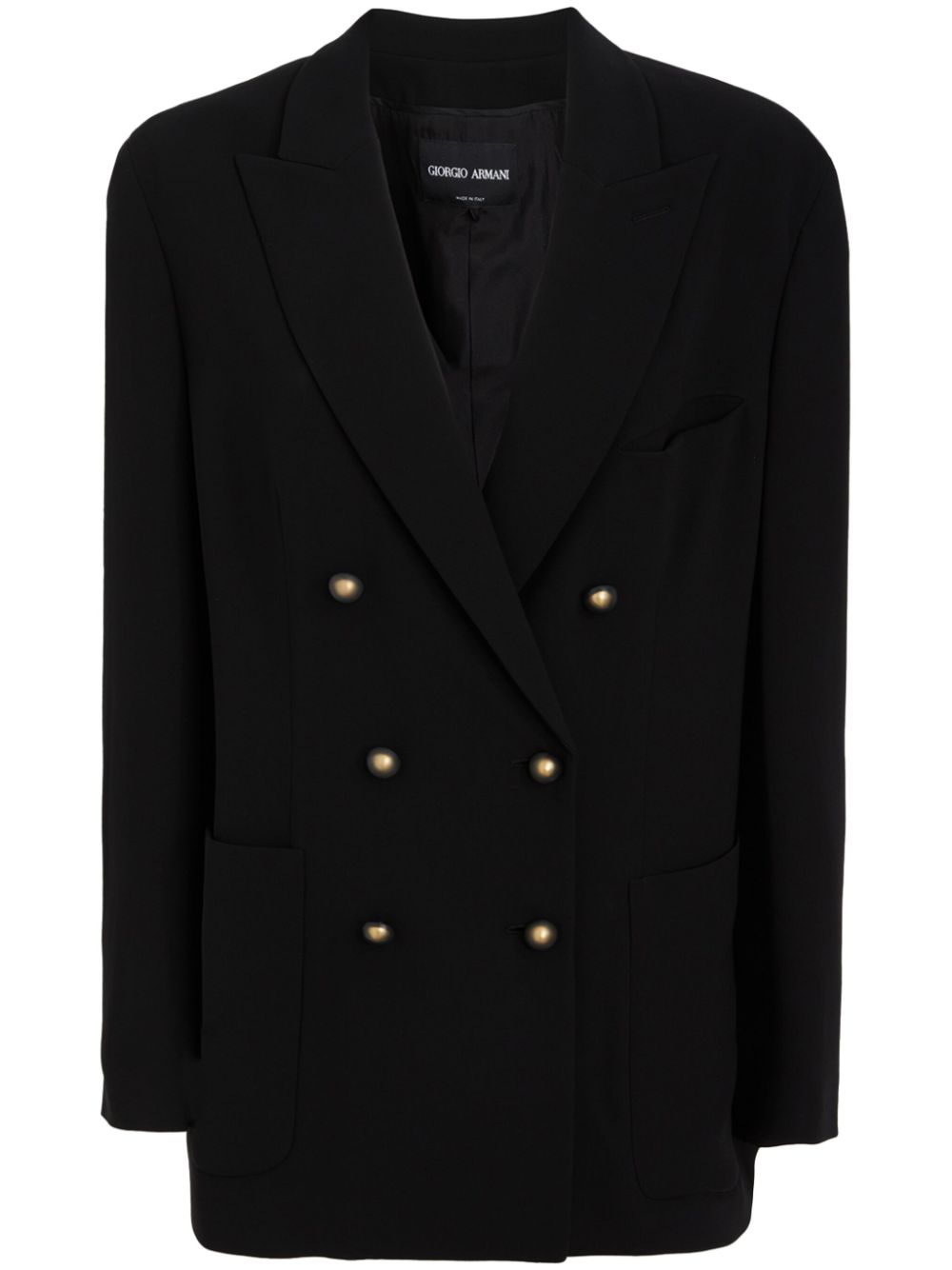 Giorgio Armani silk blazer - Black von Giorgio Armani