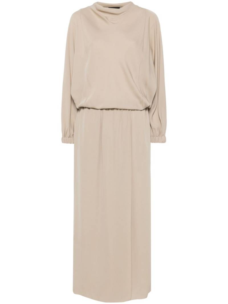 Giorgio Armani silk midi dress - Neutrals von Giorgio Armani