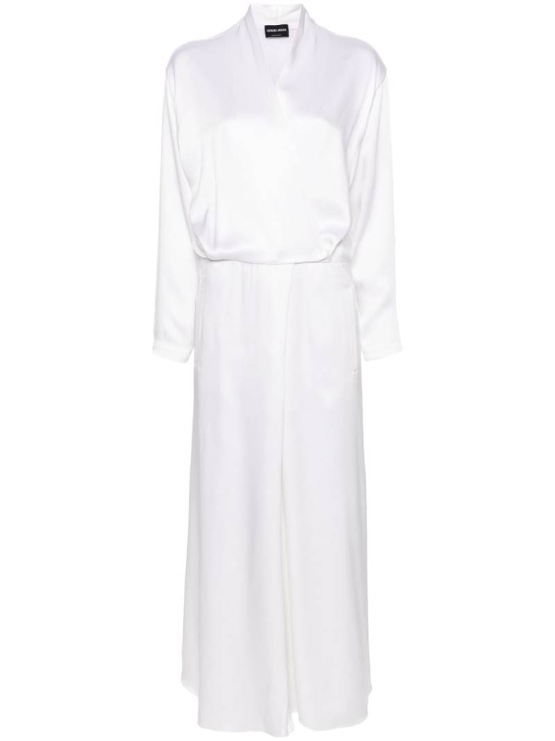 Giorgio Armani silk satin gown - White von Giorgio Armani