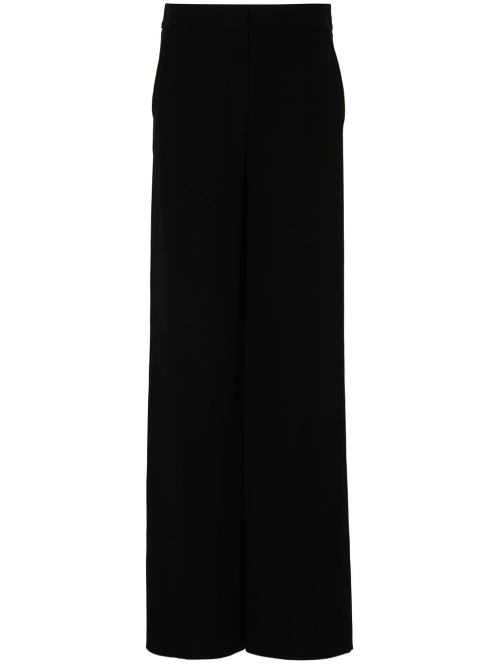 Giorgio Armani silk satin trousers - Black von Giorgio Armani