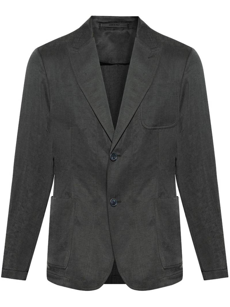 Giorgio Armani single-breasted blazer - Black von Giorgio Armani