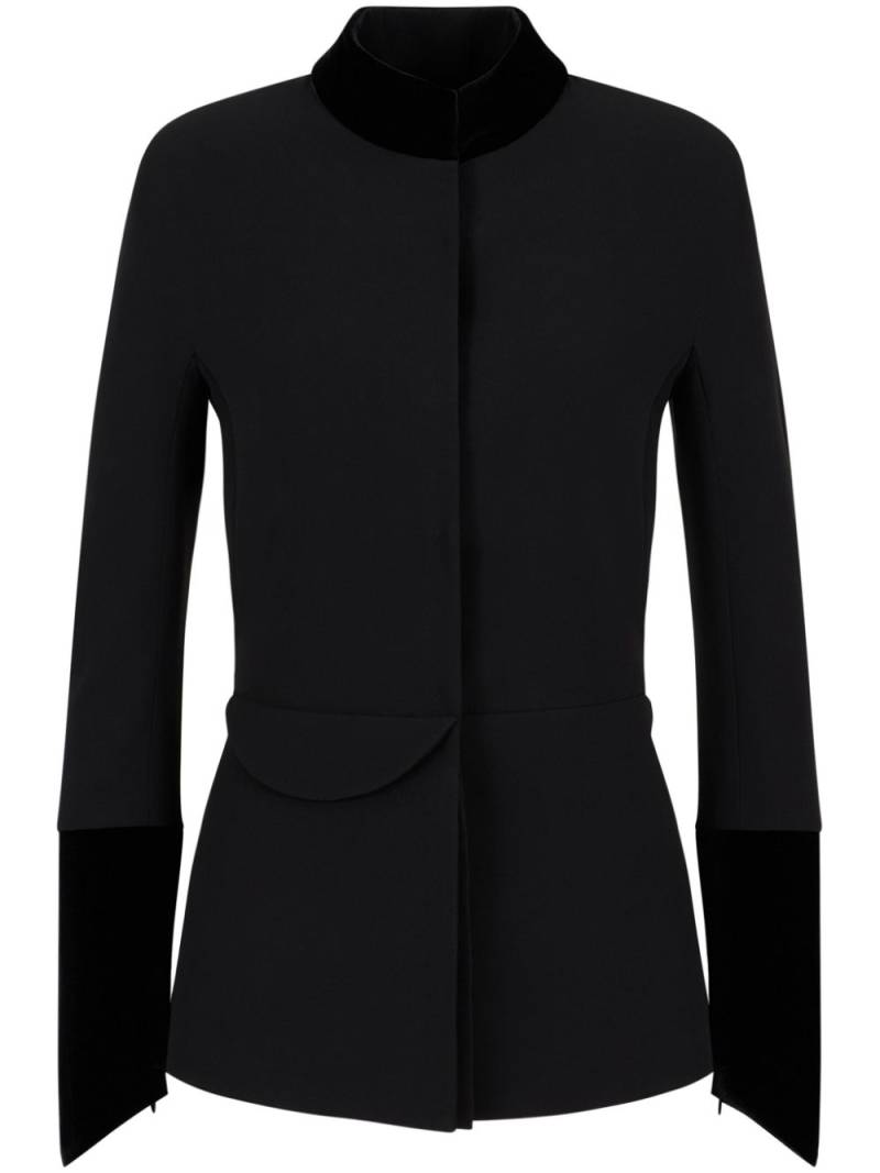 Giorgio Armani single-breasted jacket - Black von Giorgio Armani