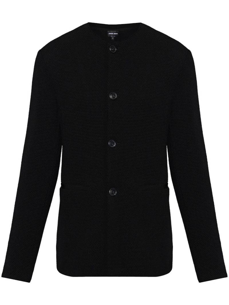 Giorgio Armani single-breasted jacket - Black von Giorgio Armani