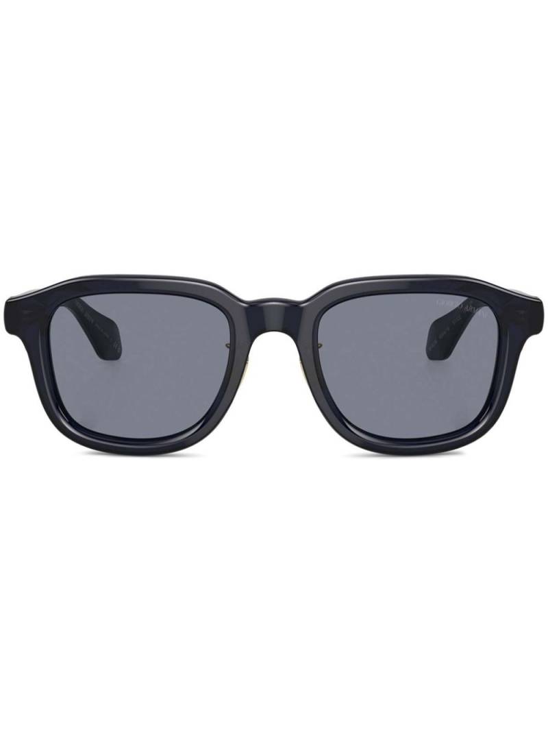 Giorgio Armani square-frame sunglasses - Blue von Giorgio Armani