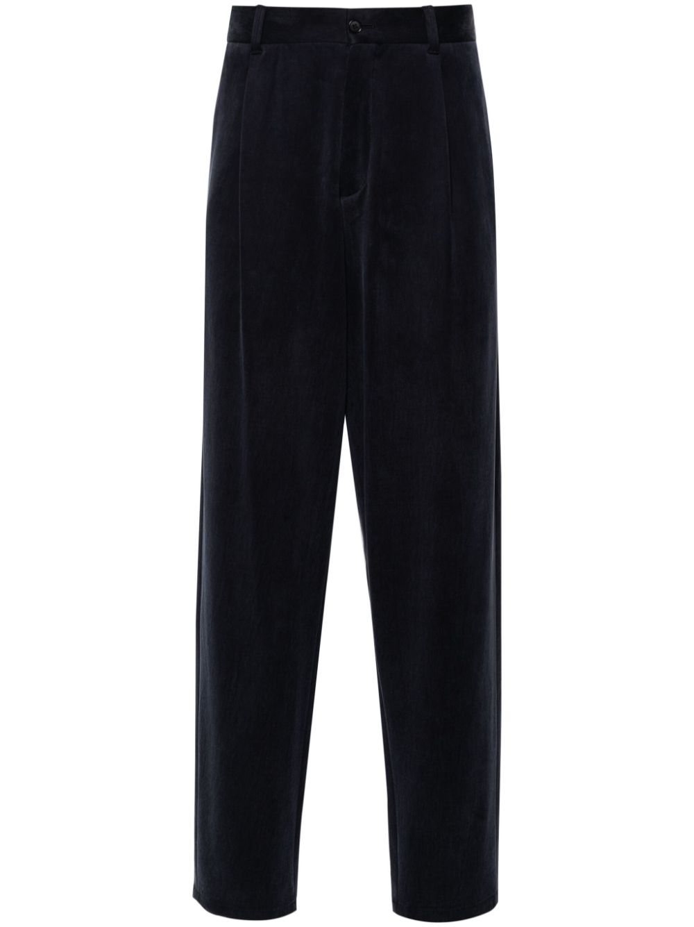 Giorgio Armani straight-leg jersey trousers - Blue von Giorgio Armani