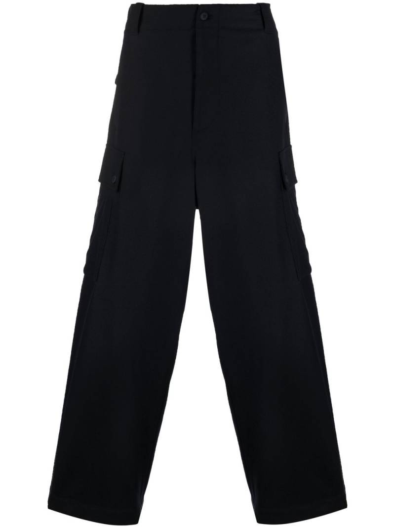 Giorgio Armani straight-leg wool trousers - Blue von Giorgio Armani