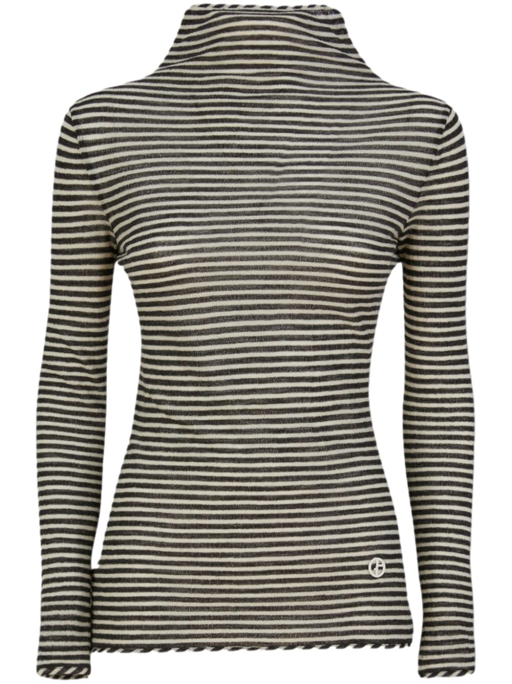 Giorgio Armani striped sweater - Black von Giorgio Armani