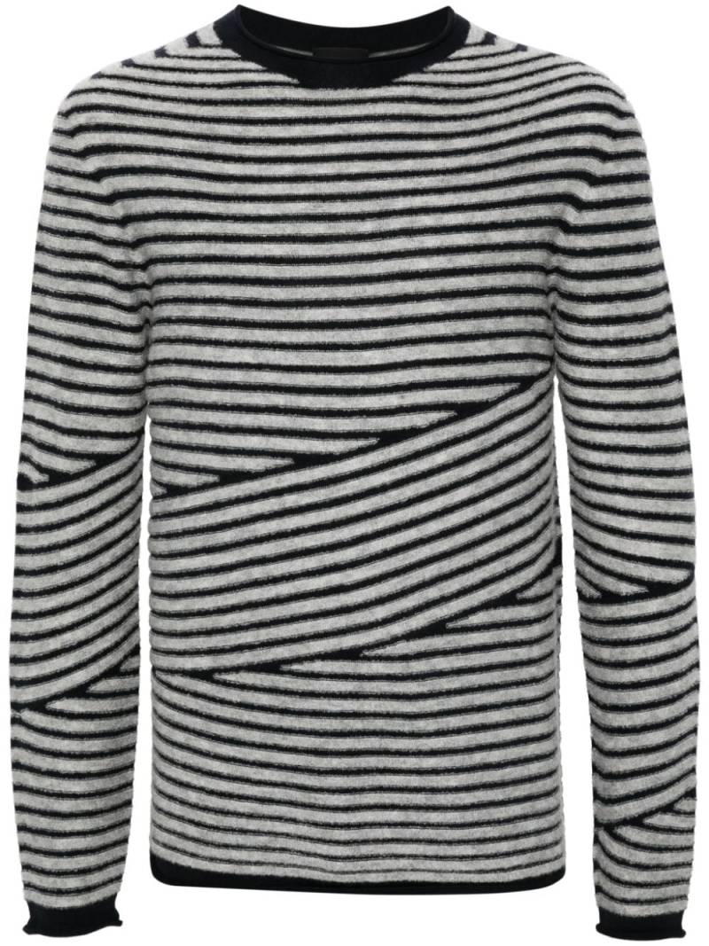 Giorgio Armani striped sweater - Blue von Giorgio Armani