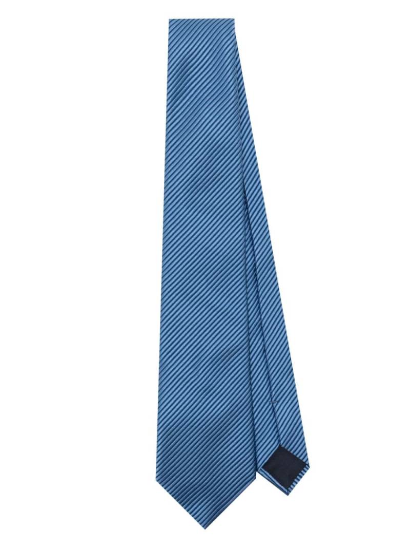 Giorgio Armani striped tie - Blue von Giorgio Armani