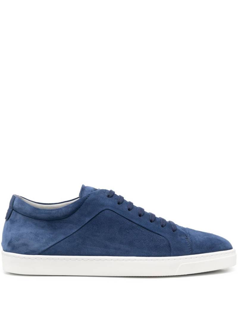 Giorgio Armani suede lace-up sneakers - Blue von Giorgio Armani