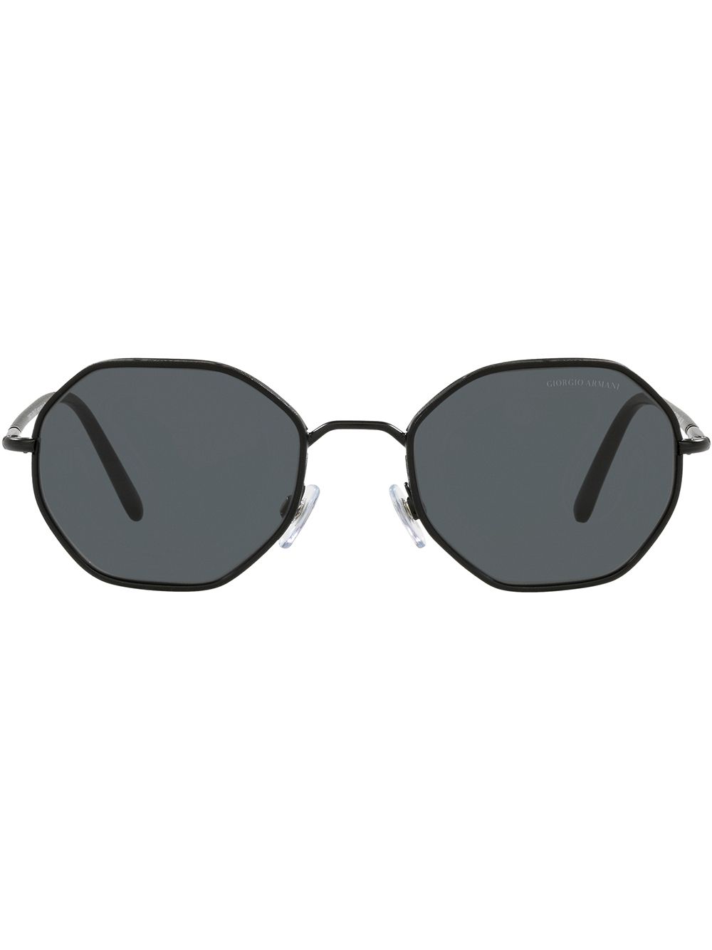 Giorgio Armani tinted round-frame sunglasses - Black von Giorgio Armani