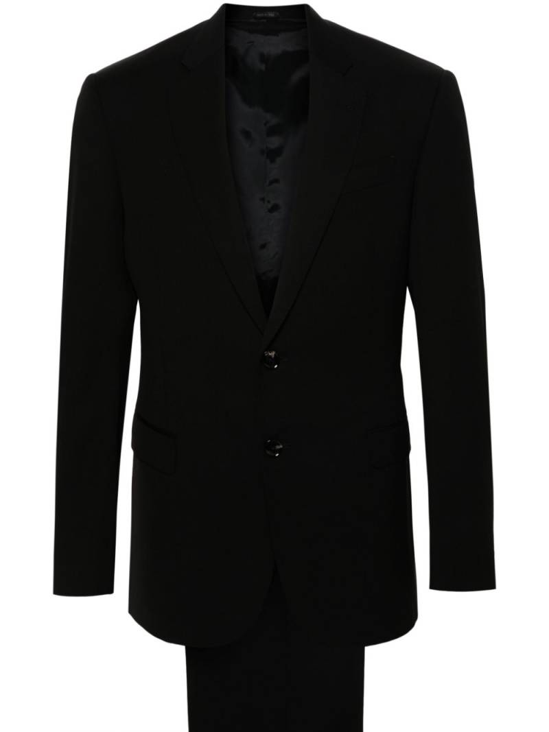 Giorgio Armani twill virgin-wool suit - Black von Giorgio Armani