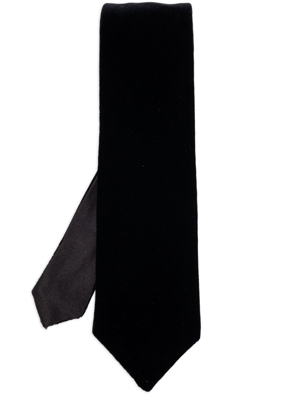 Giorgio Armani velvet-effect tie - Black von Giorgio Armani