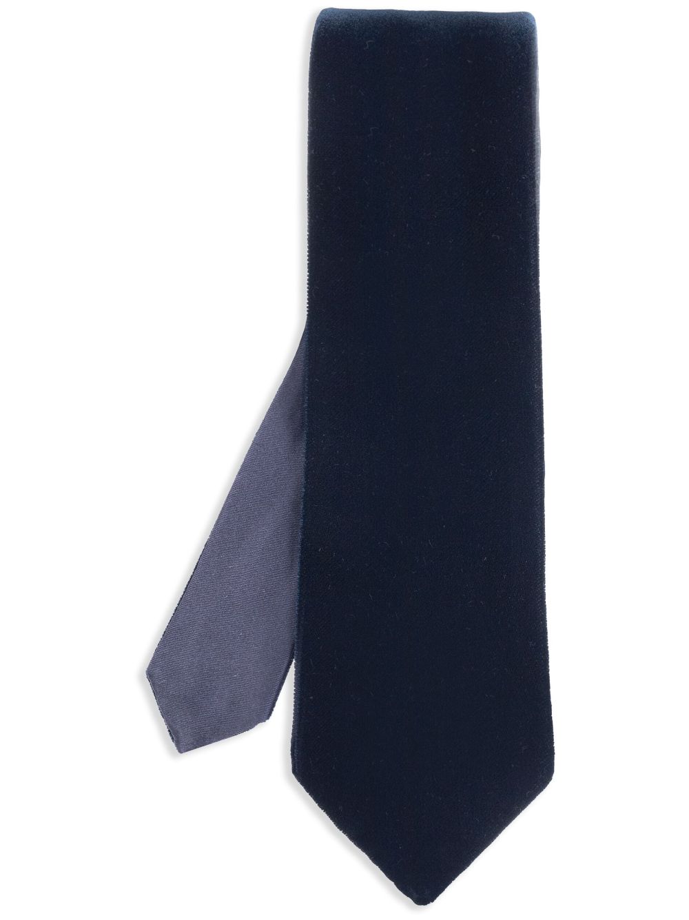 Giorgio Armani velvet-effect tie - Blue von Giorgio Armani