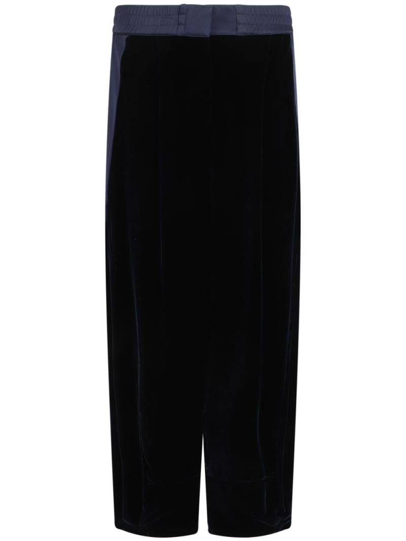 Giorgio Armani velvet trousers - Blue von Giorgio Armani