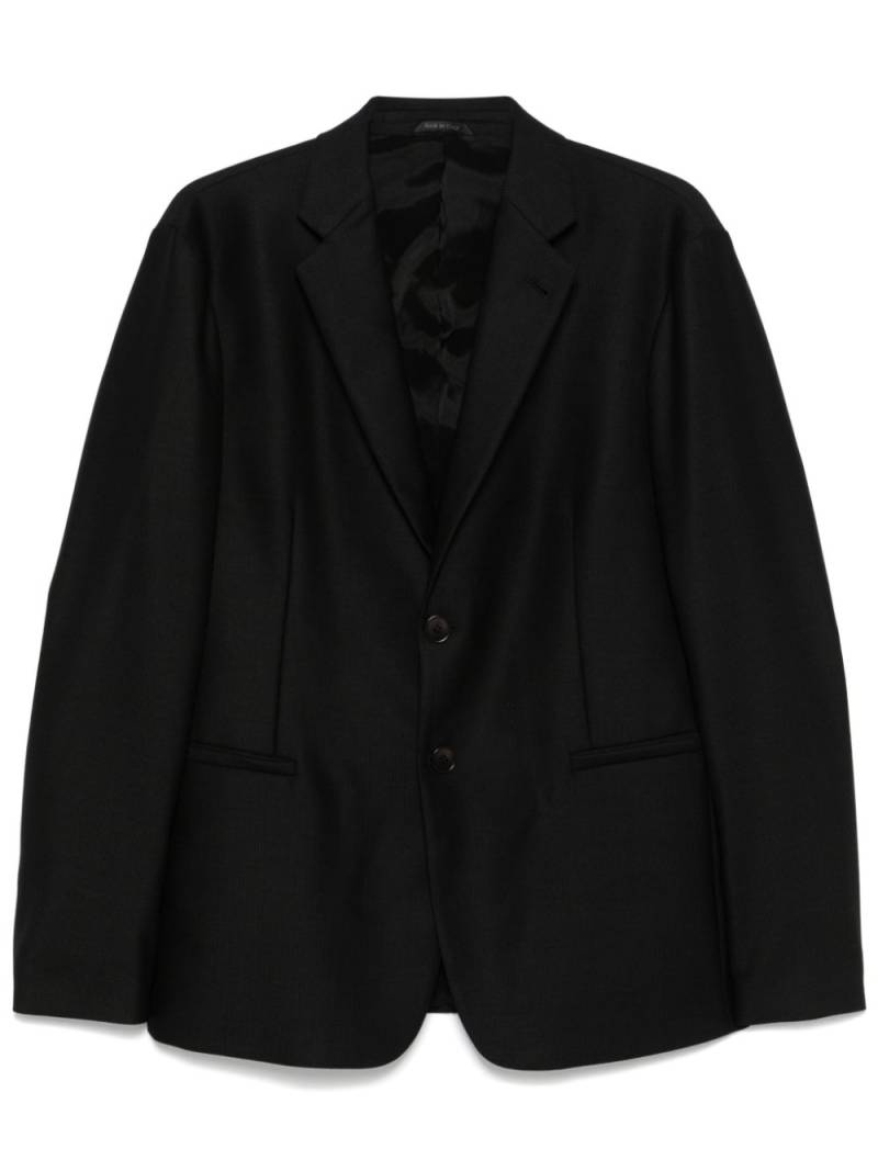 Giorgio Armani virgin wool blazer - Black von Giorgio Armani