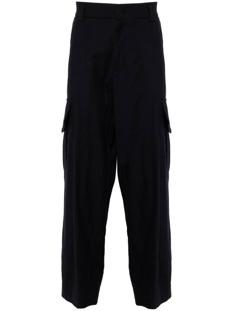 Giorgio Armani virgin-wool trousers - Blue von Giorgio Armani